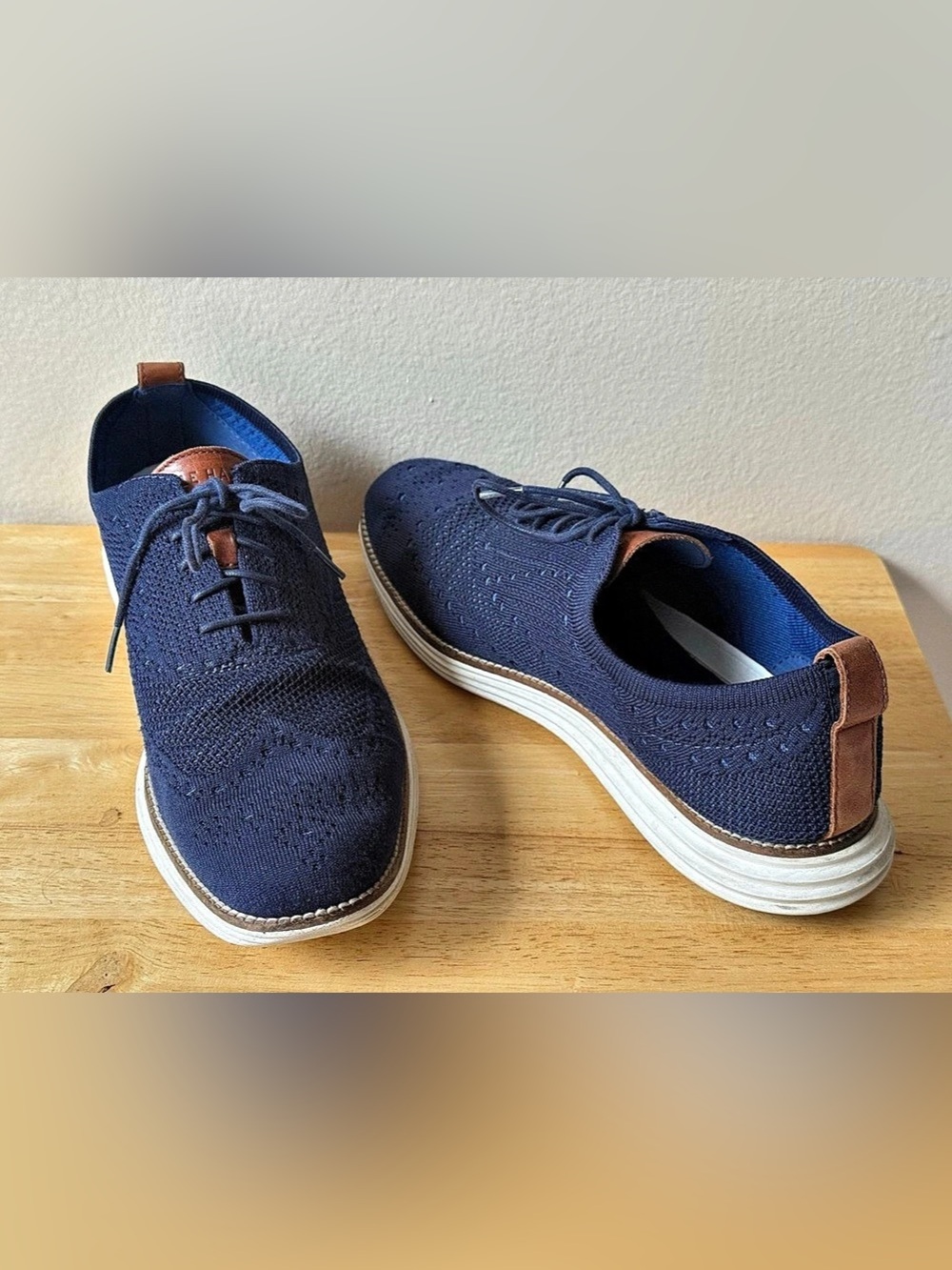 Cole Haan OriginalGrand C27960 Stitchlite Wingtip Oxford Navy Men’s 12M
